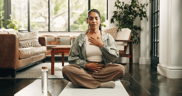 Calm workspace with natural elements